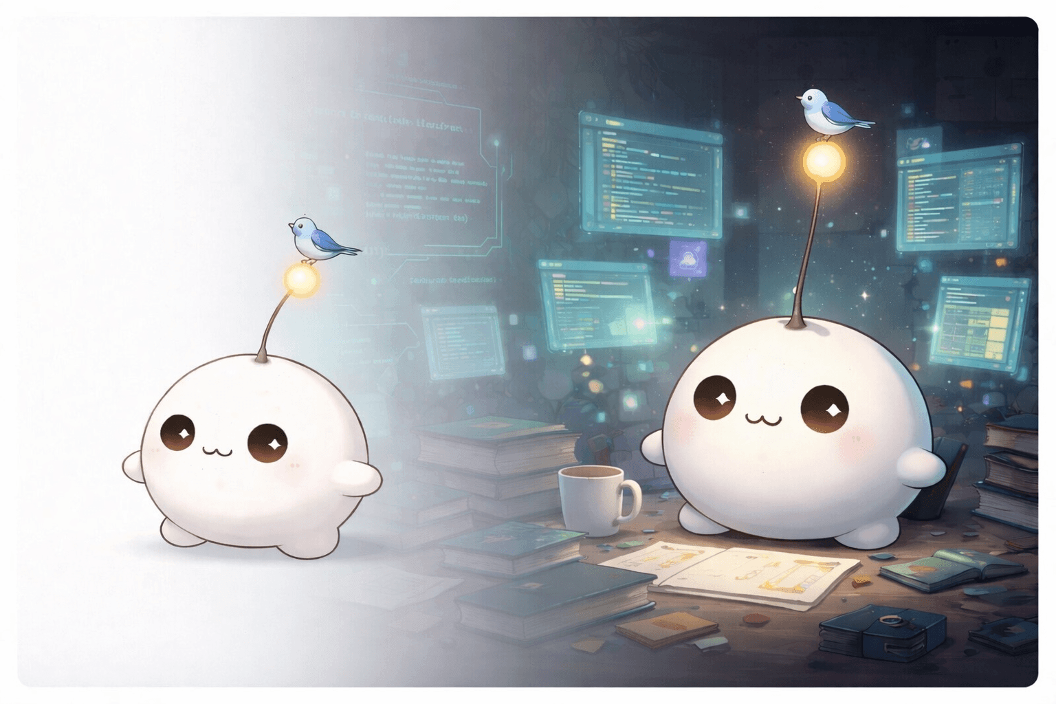 Authentic evolution in a cluttered digital workshop